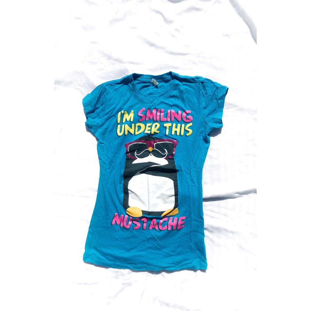 Penguin Funny Blue Shirt